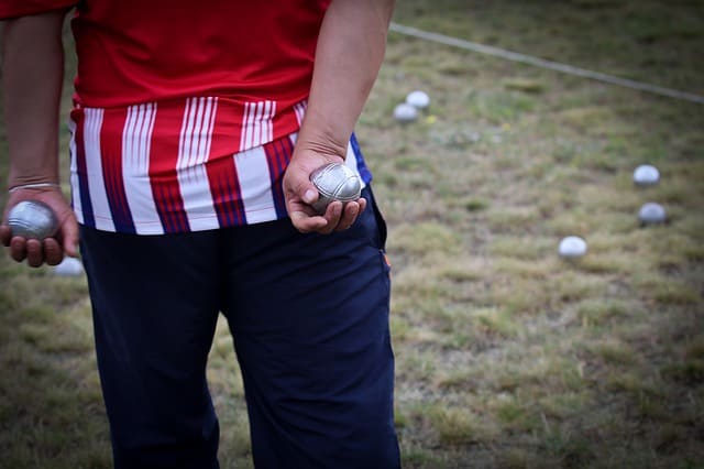 Bocce and Petanque are slightly different games